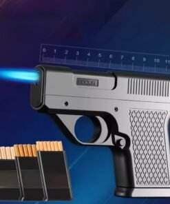 Alternative view of Unique Gun-Shaped Creative Lighter with 3 Replacement Cigarette Storage Cases