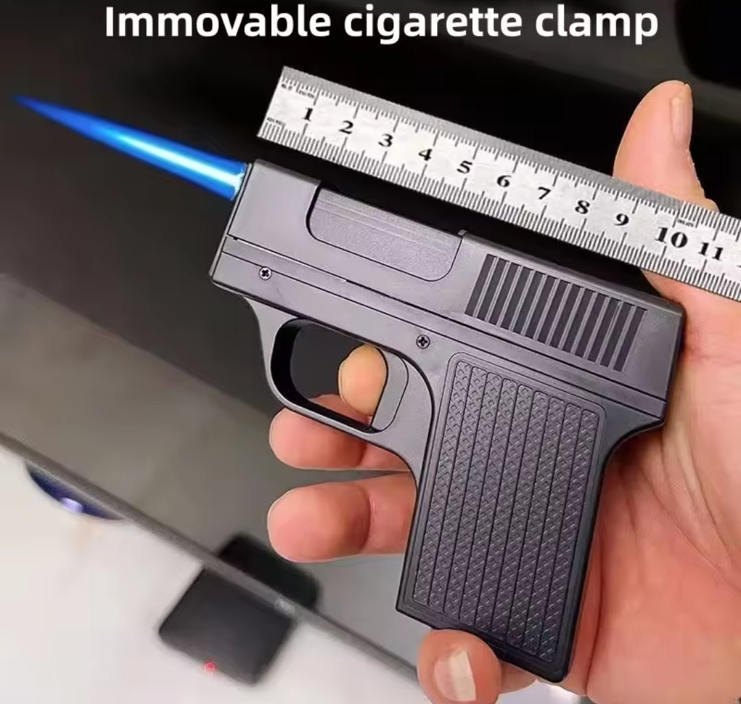 Unique Gun-Shaped Creative Lighter with 3 Replacement Cigarette Storage Cases - Image 5
