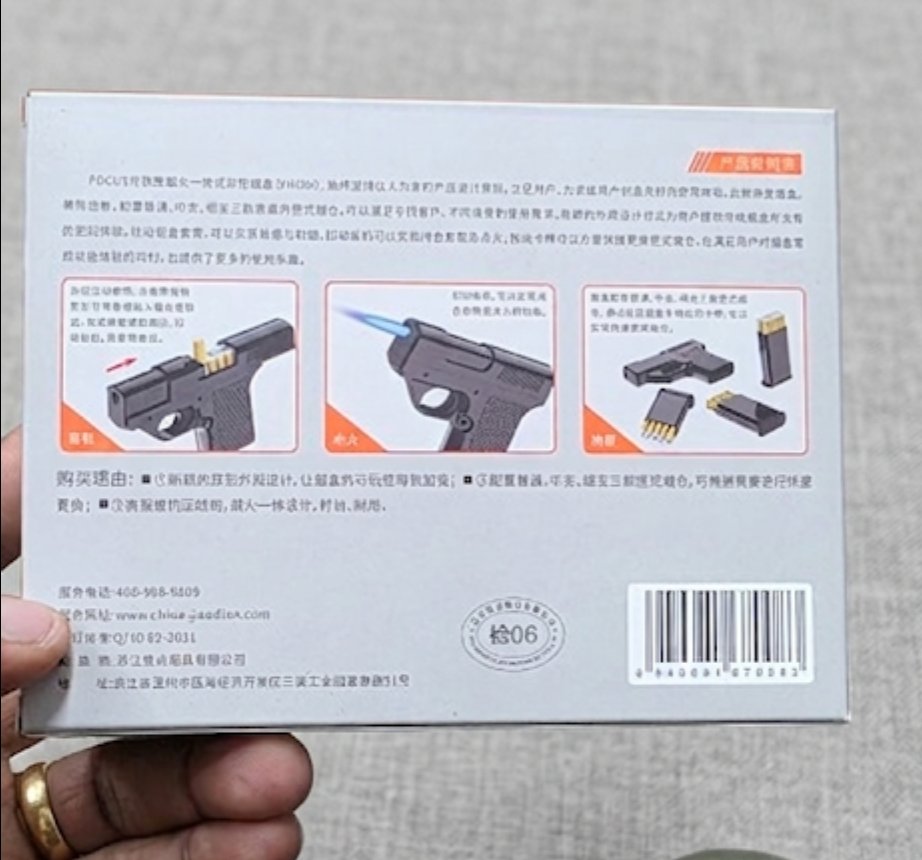 Unique Gun-Shaped Creative Lighter with 3 Replacement Cigarette Storage Cases - Image 6