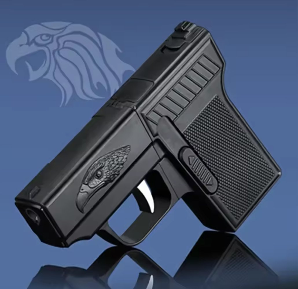 Eagle Design Creative Gun-Shaped Cigarette Ejector & Jet Flame Lighter - Image 6