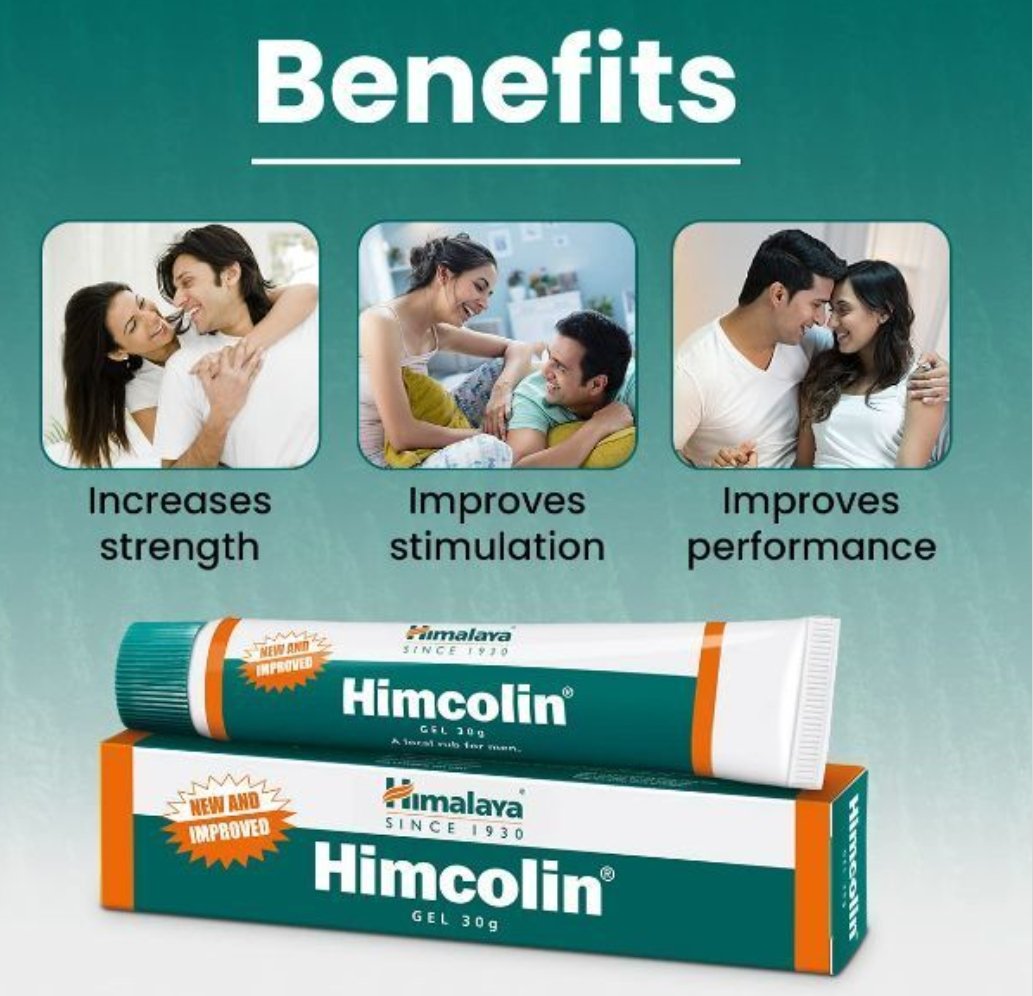 Himalaya Himcolin Gel 30g – হিমালয় হিমকোলিন জেল (পুরুষদের জন্য ভেষজ ম্যাসাজ জেল) - Image 2