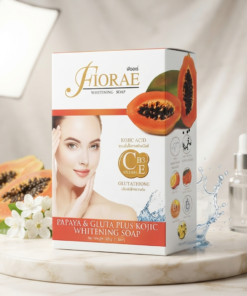 Fiorae Papaya & Gluta Plus Kojic Whitening Soap 165g