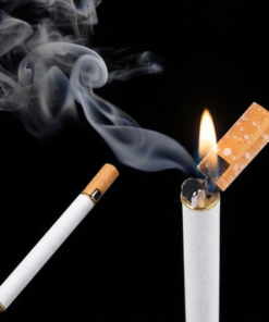 Creative Cigarette Shaped Metal Pocket Lighter – Realistic Hidden Design, Windproof & Refillable Jet Flame Lighter