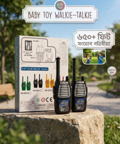 Kids Walkie Talkie Toy Set for Boys & Girls - 2 Pcs Wireless Intercom Toy (650+ Feet Long Range)