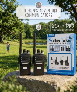 Kids Walkie Talkie Toy Set for Boys & Girls - 2 Pcs Wireless Intercom Toy (160+ Feet Long Range)