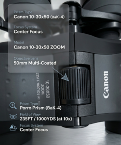 Alternative view of Canon 10-30x50 High-Power Zoom Binoculars with BaK-4 Porro Prism & Multi-Coated Lens
