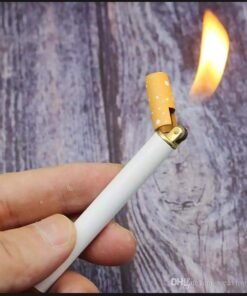 Alternative view of Creative Cigarette Shaped Metal Pocket Lighter – Realistic Hidden Design, Windproof & Refillable Jet Flame Lighter