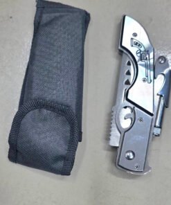 Creative Revolver Pistol Design Pocket Folding Knife with Sturdy Metallic Finish - Image 8
