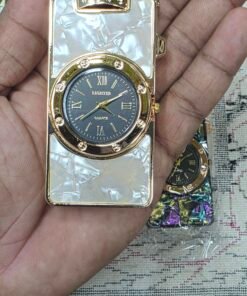 Alternative view of Premium Dual-Function Clock Lighter – Quartz Watch & Refillable Jet Flame Lighter