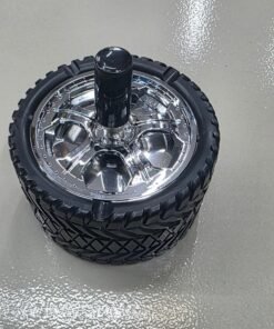 Creative Car Wheel Design Push Down Spinning Ashtray - Image 4