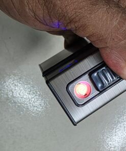 Alternative view of 2-in-1 Premium Metal Cigarette Case with Built-in Rechargeable Electric Lighter