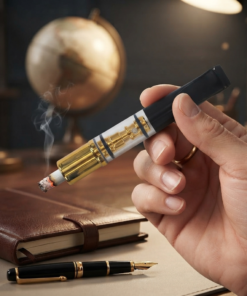 Premium Reusable Metal Filter Cigarette Holder with Adjustable 3-Size Ring