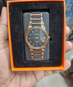 Luxury Quartz Watch Design USB Rechargeable Electronic Lighter with Gift Box - Black & Gold