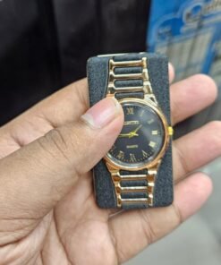 Luxury Quartz Watch Design USB Rechargeable Electronic Lighter with Gift Box - Black & Gold - Image 3