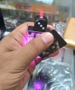 Dice & Skull Design Dual Flame Metal Lighter (Rechargeable/Gas)